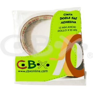 CINTA BIFAZ CBX 12MM X10 MTRS