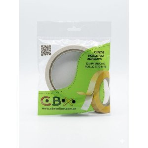 CINTA BIFAZ CBX 12MM X10 MTRS