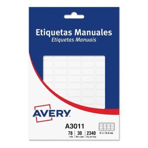 ETIQUETA AUTOADHESIVA AVERY 3011 X30H 6X15