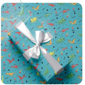 PAPEL REGALO 70X1 MTR 90 G ILUS. DINOS