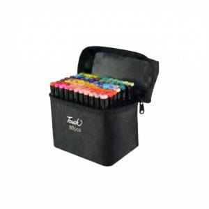 MARCADOR DOBLE PUNTA X80 E/ ESTUCHE ( MKB-80 )