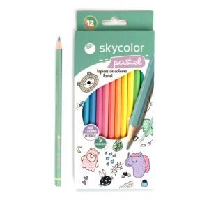 LAPIZ SKYCOLOR X12 LARGO PASTEL
