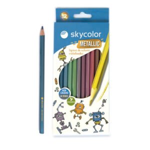 LAPIZ SKYCOLOR X12 LARGO METALIZADO