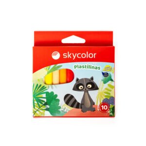 PLASTILINA SKYCOLOR X 10 SURTIDO