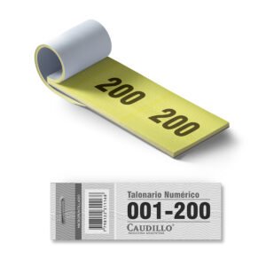 TALONARIO NUMERICO CAUDILLO 1-200