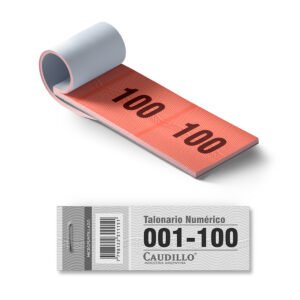 TALONARIO NUMERICO CAUDILLO 1-100