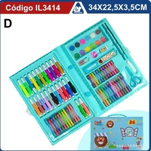 SET ARTE VALIJA 86 PCS 34X22,5X3,5CM