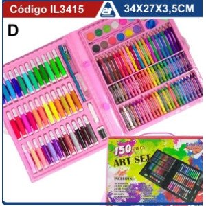 SET ARTE VALIJA 150 PCS 34X27X3,5CM