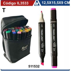MARCADOR DOBLE PUNTA X36 ESTUCHE