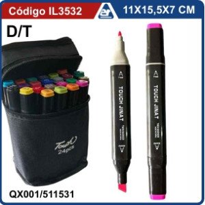 MARCADOR DOBLE PUNTA X24 ESTUCHE