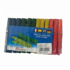 BROCHES PLASTICOS 4" 24 PCS 10 CM