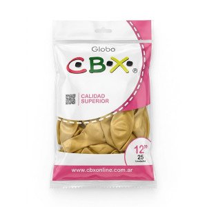GLOBO N? 12 CBX DORADO X25