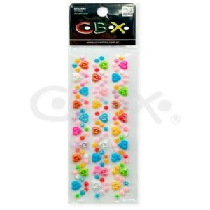 STICKERS CBX CON STRASS CORAZON