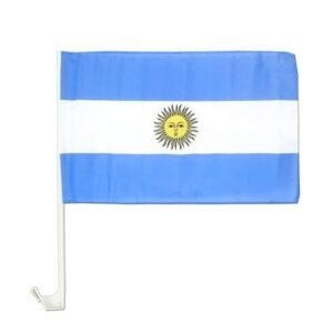 BANDERA ARGENTINA P/ AUTO C/ PALO ( WA-520 )