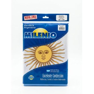 BANDERA MILENIO ARGENTINA DE POLIESTER 90X144 C/SO