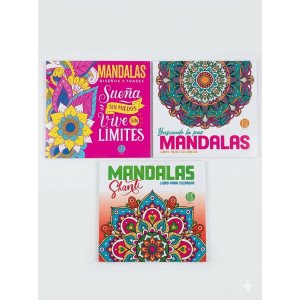 MANDALAS 21X23 CM 12 PAGINAS SERIE 1