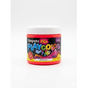 TEMPERA 250GRS PLAYCOLOR FLUO ROJO