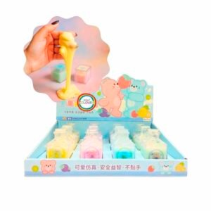 SLIME FRASCO CUADRADO OSITO PASTEL 28708 /12