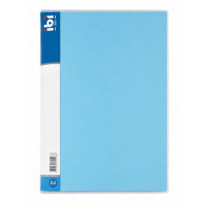CARPETA A4 20 FOLIOS CELESTE PASTEL