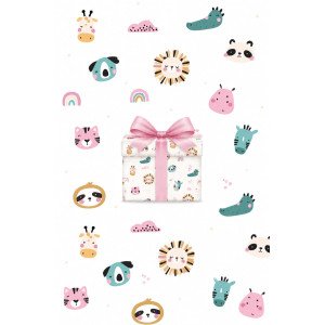 PAPEL REGALO 70X100 80 G ILUS. ANIMALITOS