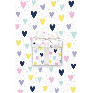 PAPEL REGALO 70X100 80 G ILUS. CORAZONES