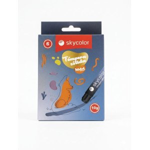 TEMPERA SOLIDA SKYCOLOR X6 METALIZADA