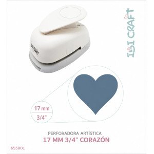 PERFORADORA ARTISTICA 17 MM 3/4" CORAZON