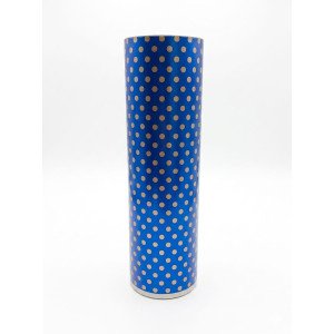 BOBINA FANTASIA 40 CM AZUL LUNAR DORADO