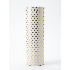 BOBINA FANTASIA 40 CM BLANCA LUNAR DORADO