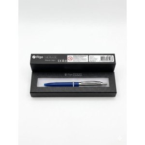 BOLIGRAFO JASPER THE BLACK AZUL C/ PLATA E/ CJ ( T
