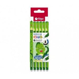 BOLIGRAFO BORRABLE FILGO BORRAX SE DINOSAURIO AZUL