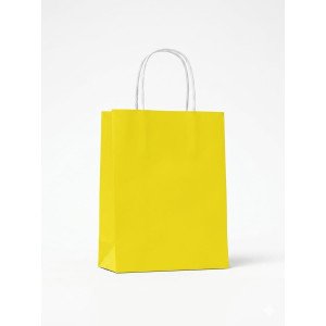 BOLSA PAPEL EKO 14X20X8 CM AMARILLO
