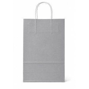 BOLSA PAPEL EKO 22X30X10 CM GRIS CLARO