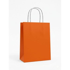 BOLSA PAPEL EKO 14X20X8 CM NARANJA
