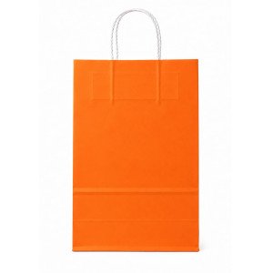 BOLSA PAPEL EKO 22X30X10 CM NARANJA