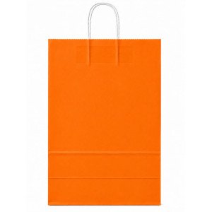 BOLSA PAPEL EKO 30X41X12 CM NARANJA