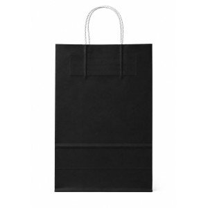 BOLSA PAPEL EKO 22X30X10 CM NEGRO