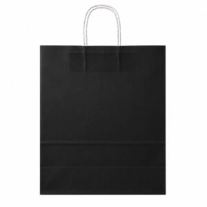 BOLSA PAPEL EKO 30X32X12 CM NEGRO