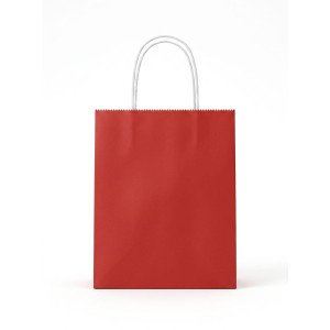 BOLSA PAPEL EKO 14X20X8 CM ROJO