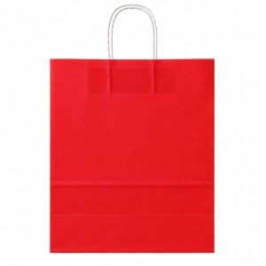 BOLSA PAPEL EKO 30X32X12 CM ROJO
