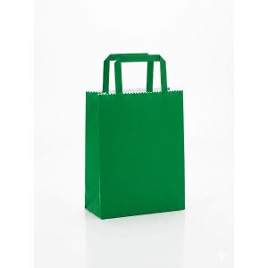 BOLSA PAPEL EKO 14X20X8 CM VERDE