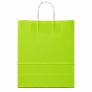 BOLSA PAPEL EKO 30X32X12 CM VERDE CLARO