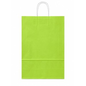 BOLSA PAPEL EKO 30X41X12 CM VERDE CLARO