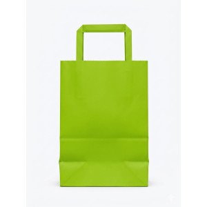 BOLSA PAPEL EKO 14X20X8 CM VERDE CLARO