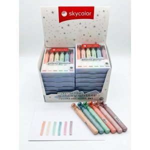 RESALTADOR SKYCOLOR GALAXY GLITTER X6 UNIDADES