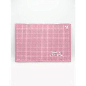 BASE DE GOMA CORTE A3 45X30 CM ROSA