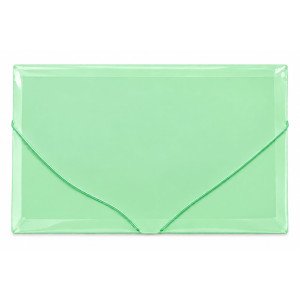 CARPETA N5 C/ELAST. TRANSP. PASTEL VERDE