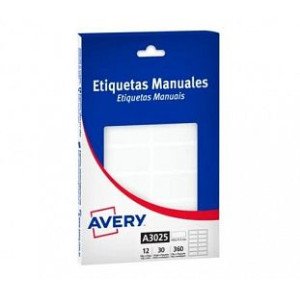 ETIQUETA AUTOADHESIVA AVERY 3025 30H 19.8 X 51.5