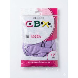 GLOBO N? 12 CBX LILA X25