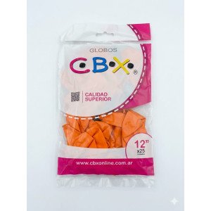 GLOBO N? 12 CBX NARANJA X25